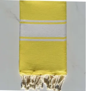 Fouta Plate jaune Fouta Tunisia - 1 2